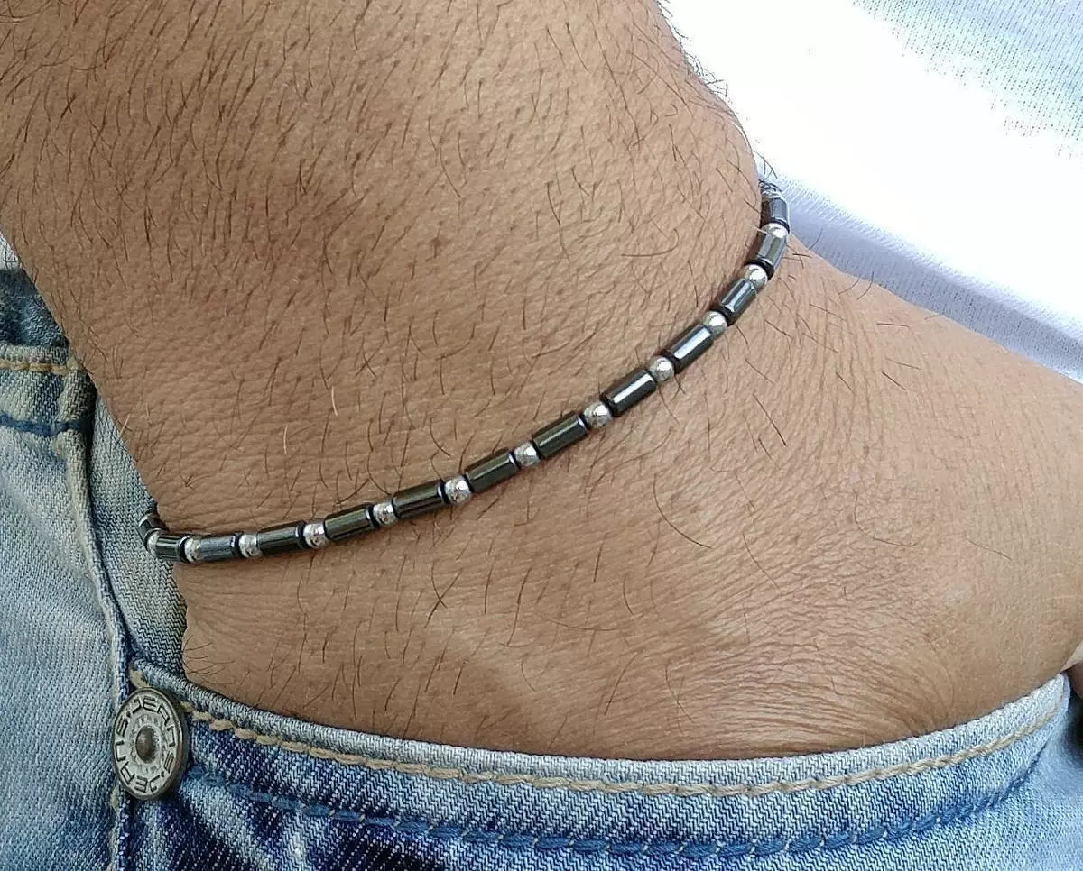 Мужской модный браслет с бусинами, handmade, 2019 год