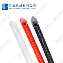 廠家直銷防火管 耐高溫玻璃纖維管 白色玻纖管 矽膠套管 纖維通
