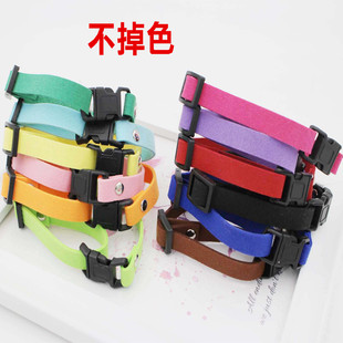 Not easy to fade colorful pet collar small dog cat dog neck collar pet collar 1cm adjustable