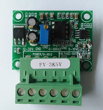 FV-3KHZ5V F/V转换频率转换0-10V/5V电压数字转模拟量 变频器模块