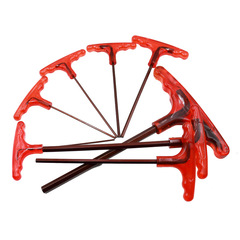 S2 Steel Hardened Hex Socket Wrench Set 2-10mm Handle Hex Keys T-Bar with Handle Hex Screw Removal Tool Kit