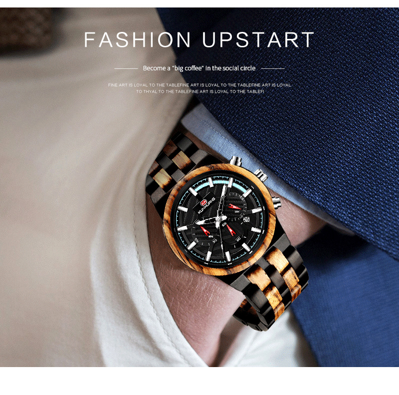 Sport Men's Wooden Watch
