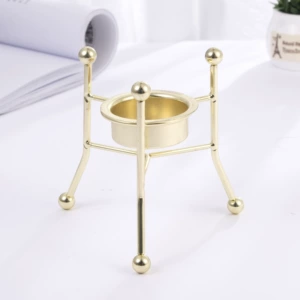 Retro Nordic Ins Metal Geometric Candleholder Tabletop Decoration