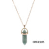 Fashionable short bullet, pendant, necklace, crystal, European style, suitable for import