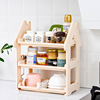 Small house setting rack kitchen table three -layer seasoning bottle seasoning rack desktop storage shelf layer bathroom finishing rack