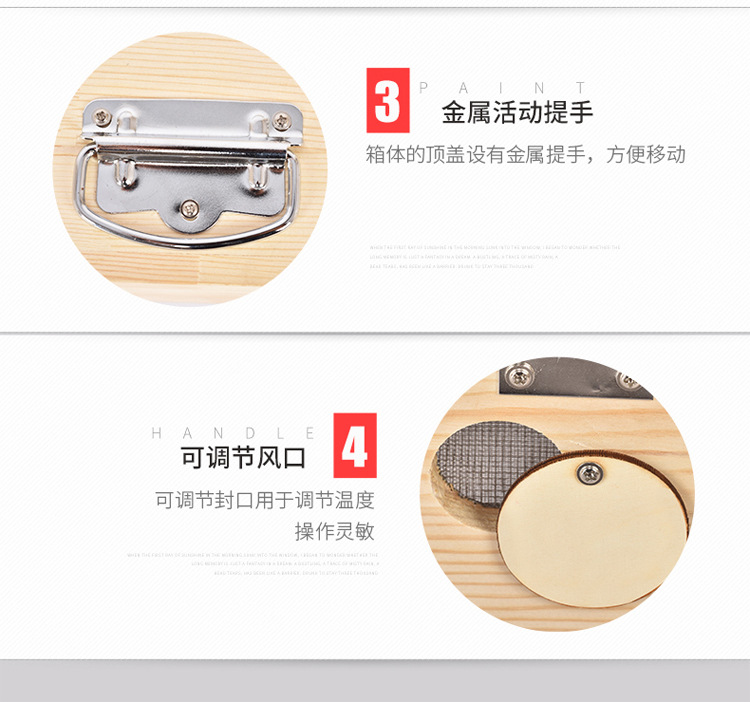Multi-Position Wooden Moxibustion Box Large Portable Ai Jiu 灸 Warmer for Waist Abdomen and Full Body Home Use preparation