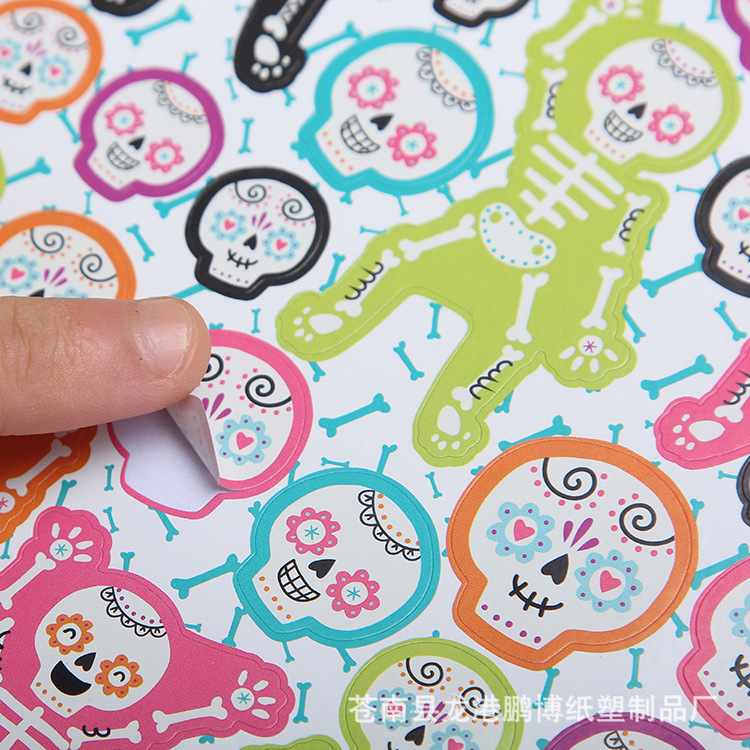 创意卡通表情包标签贴 pvc不干胶贴纸定 做水晶商标标签加印logo