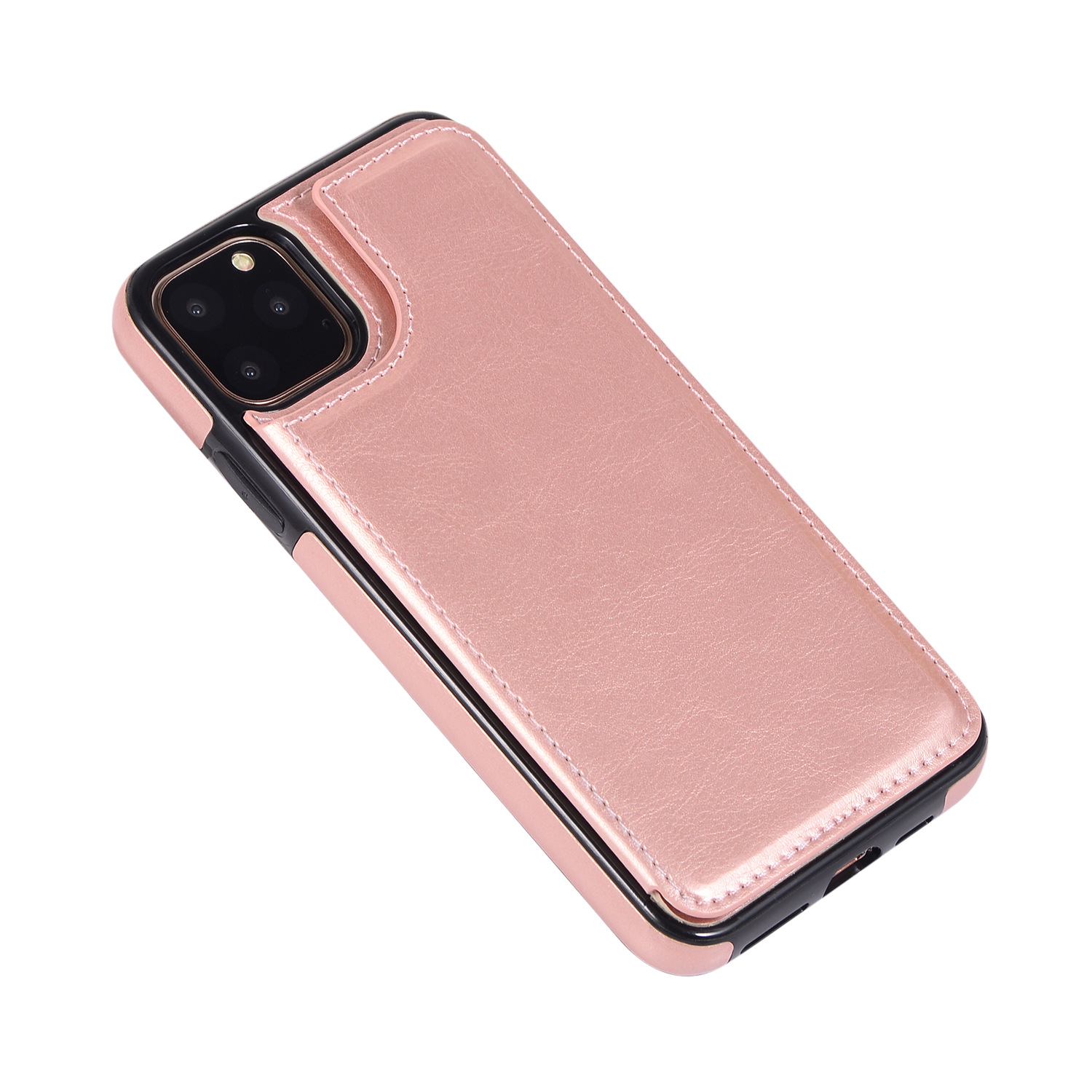 Leather Phone Case For Iphone 16 Pro Max Protective Card Holder_voghion.com