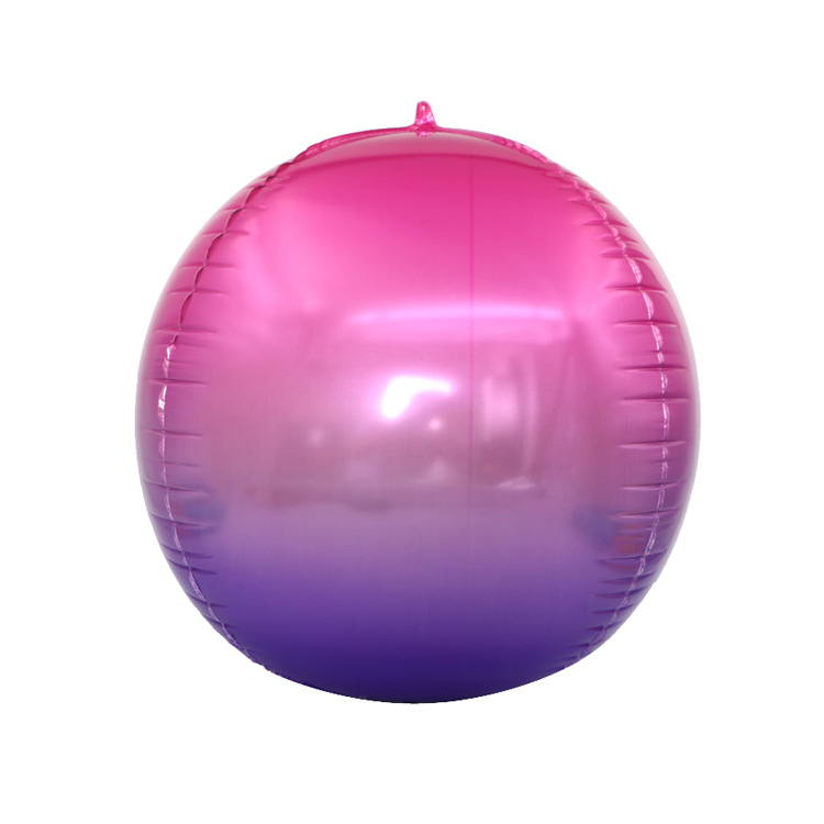 Aluminum Film Material Gradient Color Pattern Gradient Color Aluminum Film Party Balloons 1 Piece