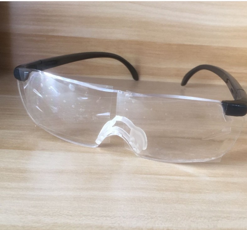 160度放大镜 250度老花镜 工作无框护目眼镜现货