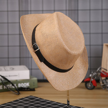 帽子2020男士夏天西部牛仔網格大檐戶外旅行遮陽帽批發一件代發