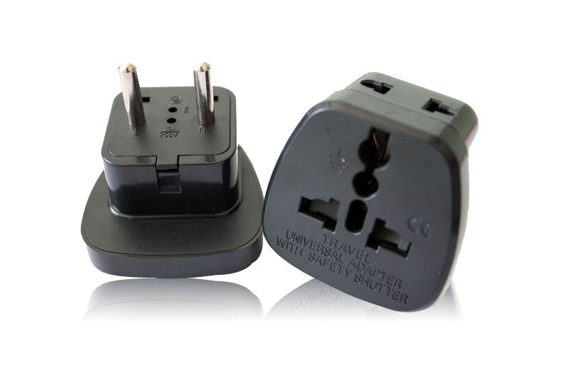 翼德一转二欧规法规德规转换插头 多国通用欧标旅游转换插头