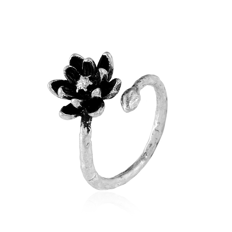 Anillo Ajustable De Flores De Moda Simple display picture 2