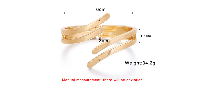 Bracelet Plaqué Or Lignes Géométriques Simples display picture 1