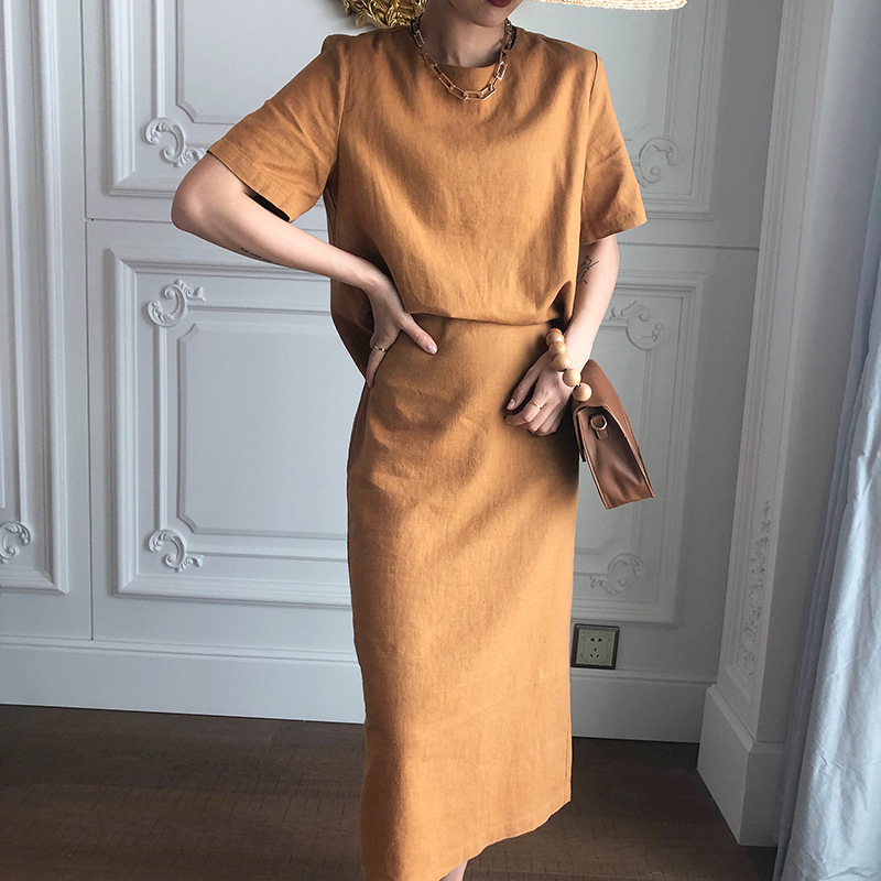 Costume femme HUI HUI en Coton et lin - Ref 3333898 Image 6