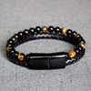 Leather accessory stainless steel, bead bracelet, wholesale, European style