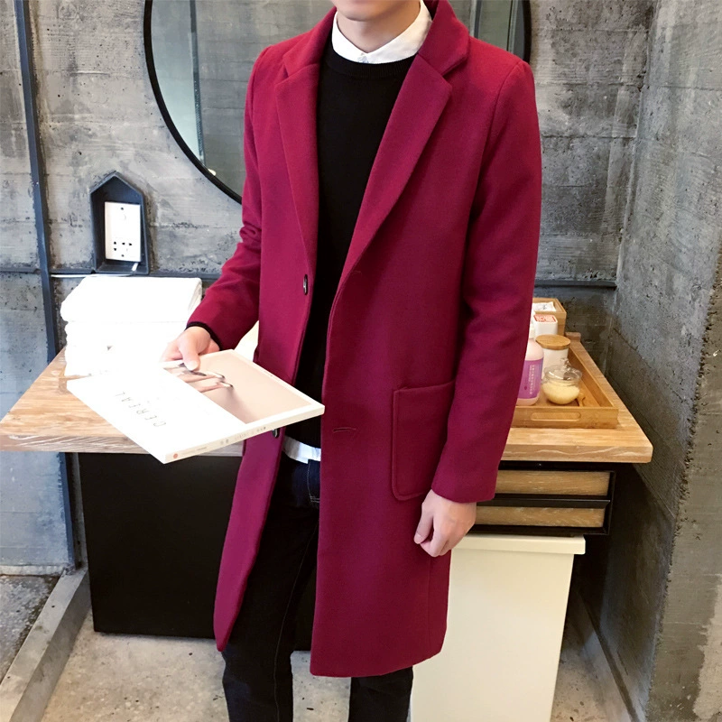 Демисезонное цветное trench coat, жакет, шерстяное пальто, корейский стиль