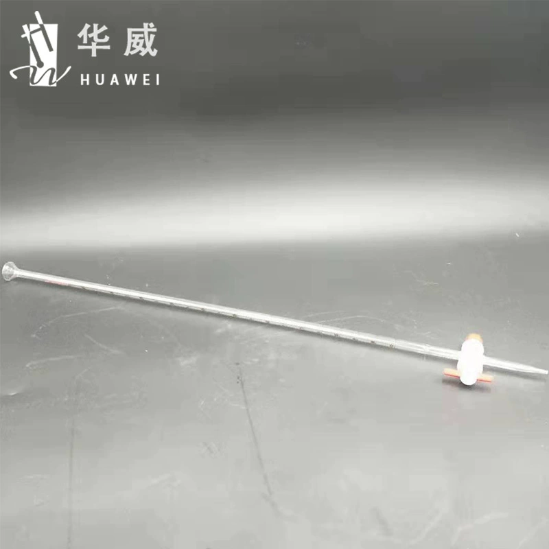 Лабораторный стеклянный инструмент, поршневая капельная трубка из ПТФЭ, класс А, 10 мл