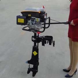 广东韶关市渔船挂桨机汽油风冷船挂机四冲程船尾机图片
