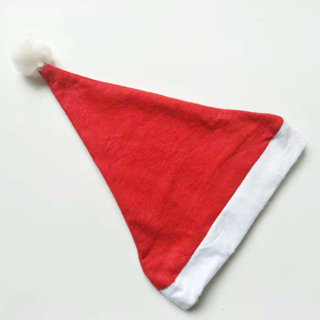 Christmas Fashion Color Block Cloth Party Christmas Hat 1 Piece display picture 3