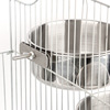 Parrot stainless steel parrot food box water pot water basin dog food bowl food cup food tank bird