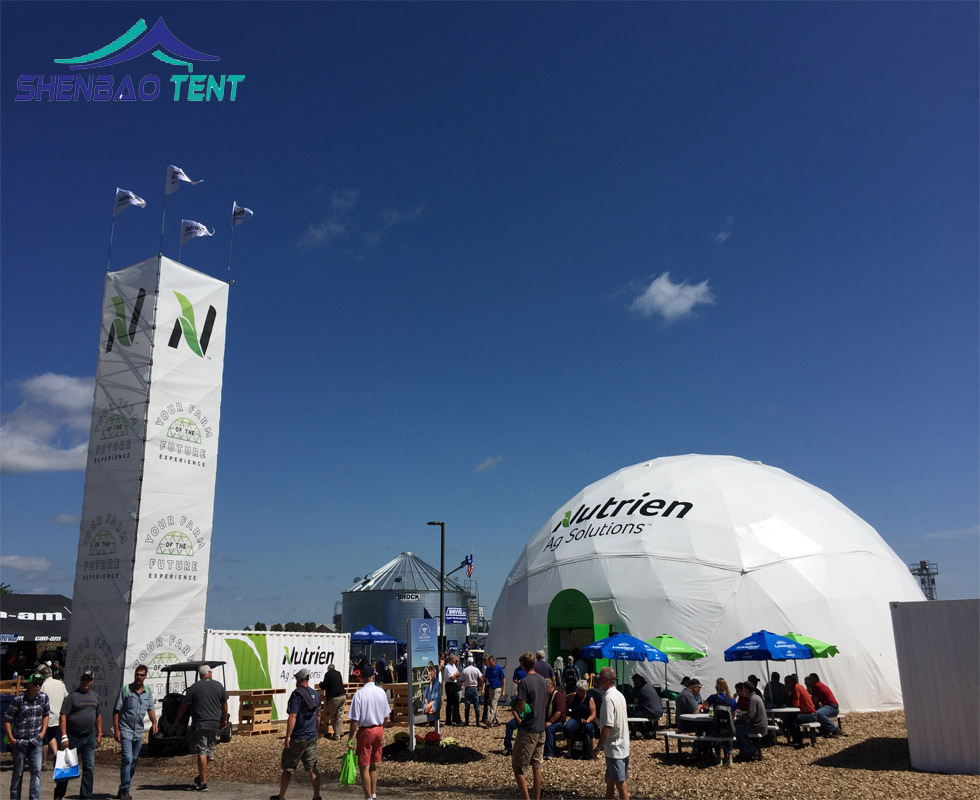 广州定制户外活动篷房 圆形活动球篷 车展展会移动球形篷房