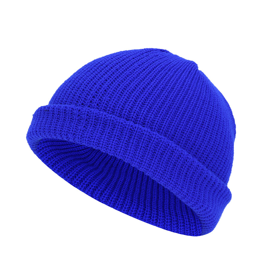 Hombres Estilo Simple Color Sólido Prensado Gorro De Lana display picture 5