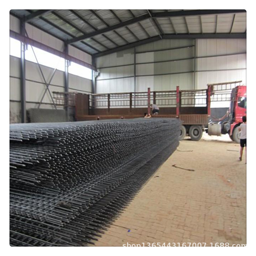 1X2米黑线碰焊网 建筑钢筋网片 镀锌铁丝焊接网片 现货