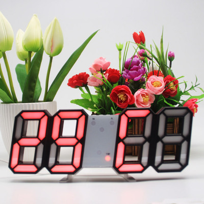 New Creative 3D multi-function LED alarm clock Amazon Daily Digital Clock Selling wholesale