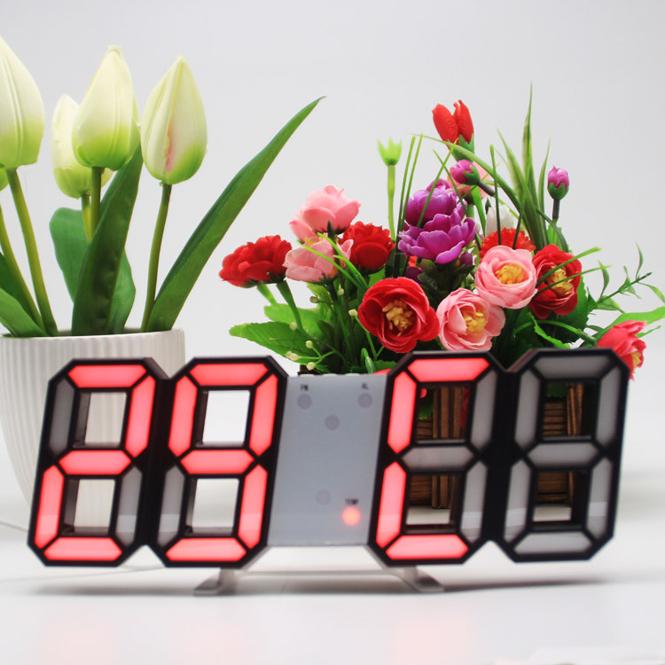 New Creative 3D multi-function LED alarm clock Amazon Daily Digital Clock Selling wholesale