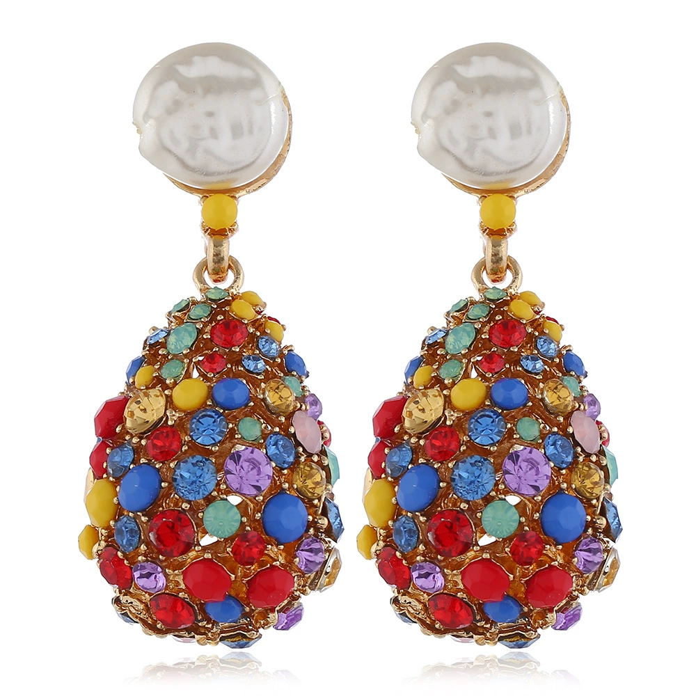 Three dimensional metal creative earrings, European style, for import