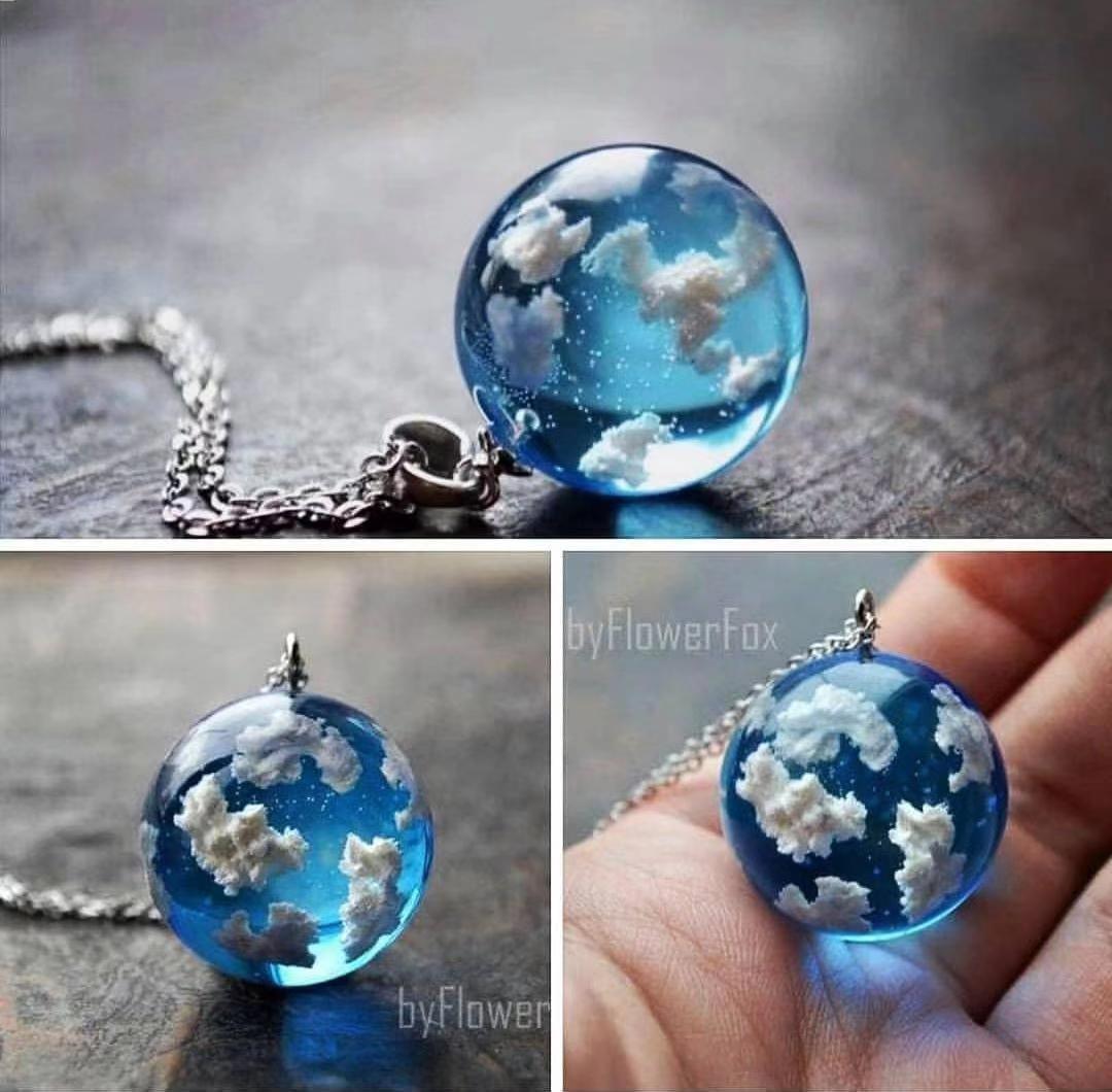 Japanese Style Clouds Resin Handmade Unisex Pendant Necklace 1 Piece display picture 10