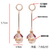 Earrings from pearl, internet celebrity, silver 925 sample