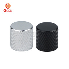 Wholesale electric guitar bass metal knob covers potentiometer covers tone volume flat top knobs