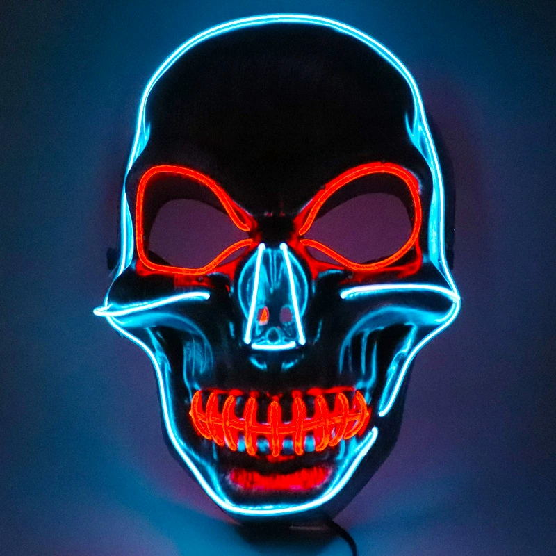 Хэллоуинская skull horror светящаяся маска череп голова пугающая холодная маска воскрешение призрак фестиваль вечеринка призрак мозг