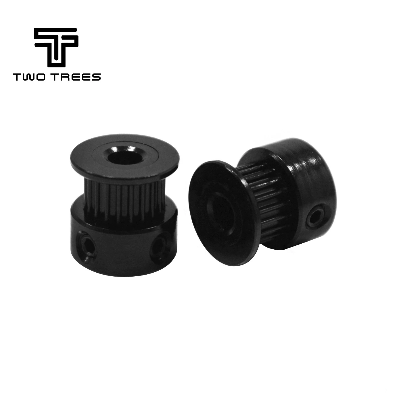 Два дерева 2GT зубчатый шкив 16 20 зубьев полоса пропускания 6 внутреннее отверстие 5 внутреннее отверстие 8 GT2 черное зубчатое колесо