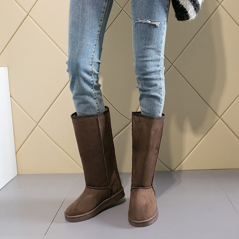 2024 high-top foreign trade European and American snow boots for women, high-top snow boots for women, Russian 33 cm tall boots, size 41_voghion.com