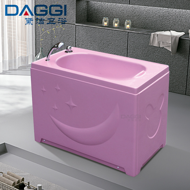 Children's bathtub factory straight hair household with retractable shower shower function cartoon newborn bath baby cylinder