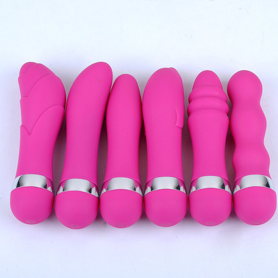 6AV series silica gel vibrating spear Adult sex products Mini Vibrator Masturbation devices