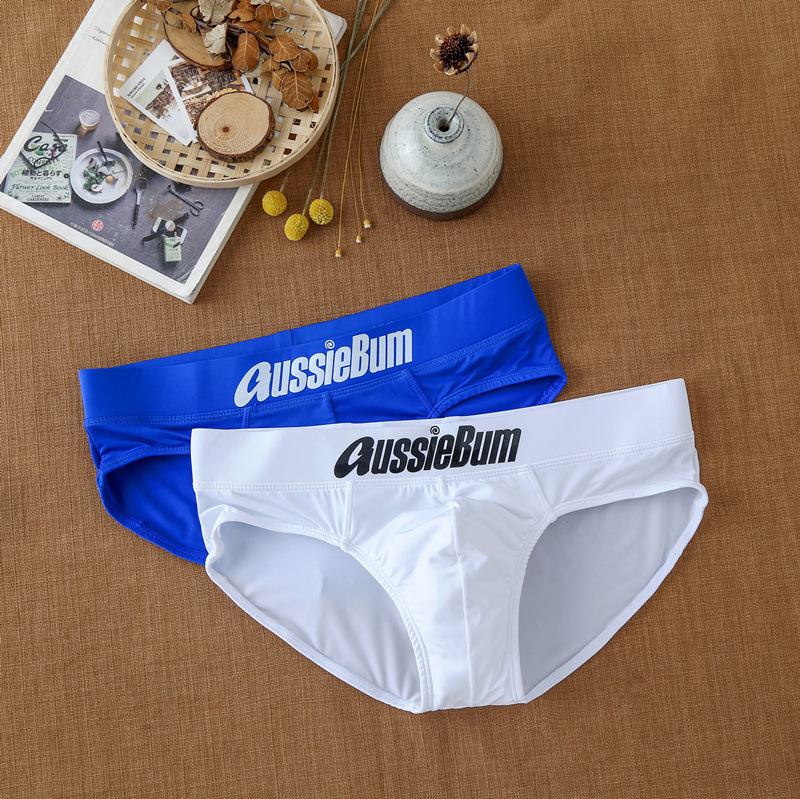 メンズ三角パンツミルクシルク低腰弾力バッグ肌着aussiebum|undefined