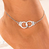 Accessory, fashionable handcuffs, ankle bracelet for beloved, European style, custom made