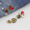 Christmas brooch for elderly, socks, set, European style, Birthday gift