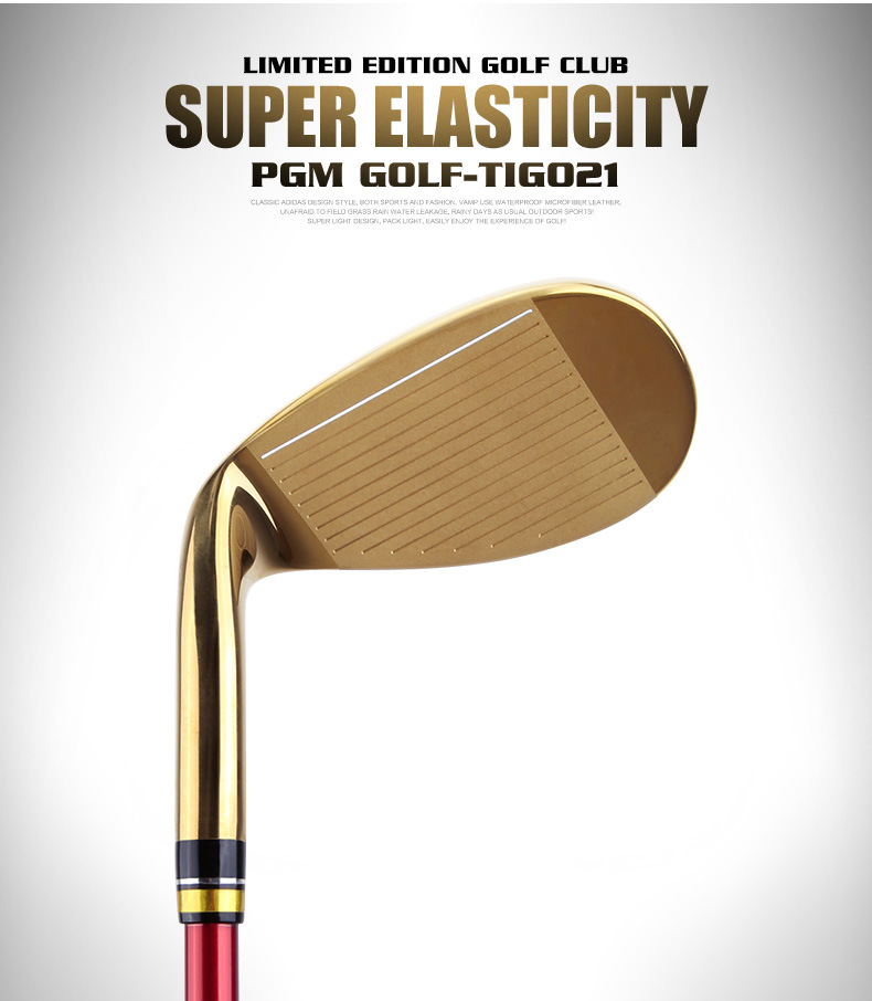 Gậy đánh golf nam số 7 bộ gậy sắt thép gai thấp thiết kế PGM — MTG021 vàng S cấp 7, MTG021 Vàng R cấp 7, MTG021 SR Vàng cấp 7, MTG021 Vàng N.S.PRO 950 thanh thép S cấp 7 chi tiết 16