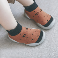 New spring and summer cartoon baby shoes and socks non-slip rubber sole children's floor socks newborn non-slip toddler socks 0-3 years old