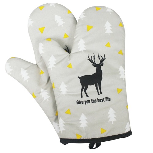 Cartoon-style gloves, oven-resistant, heat-resistant, microwave, anti-scalding, heat-insulating gloves, factory wholesale