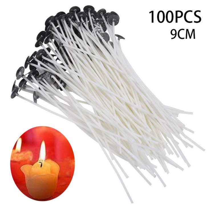 9CM 100pcs candle wick, paraffin wax spe...