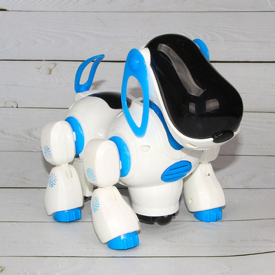 儿童电动万向机械宠物狗乐乐带音乐灯光动作男孩女孩盈佳839|ms