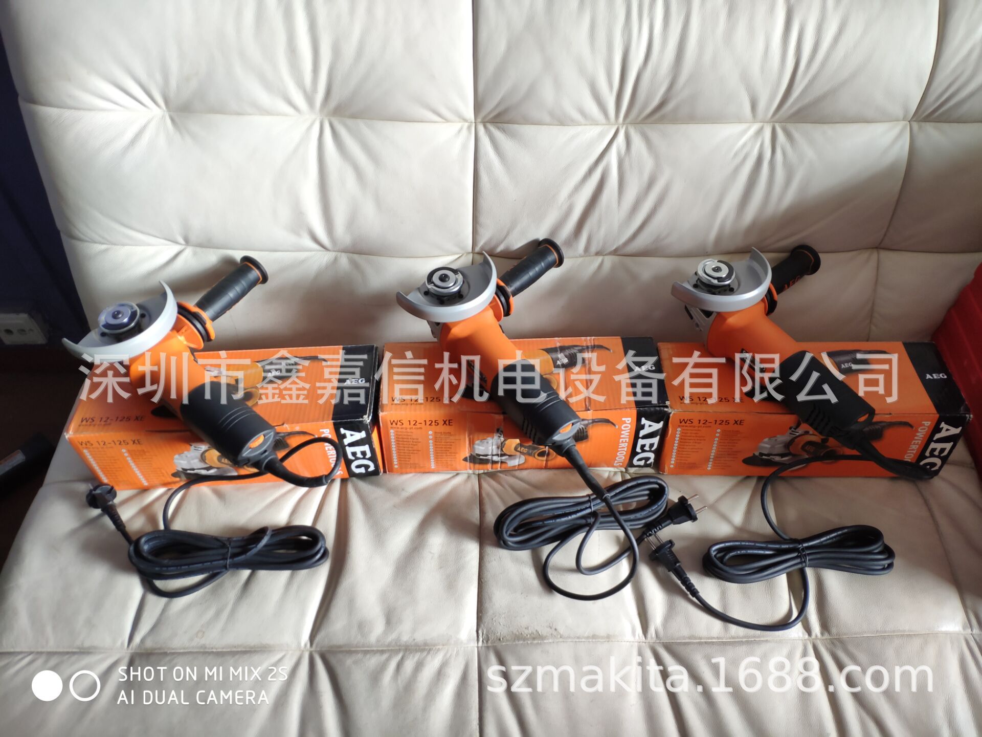 批发原装德国 AEG 工业级调速打磨机 WS12-125XE