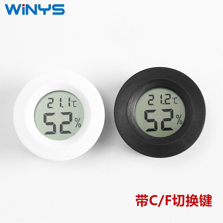 Manufactor Direct selling circular Embedded system Electronics number Hygrometer Reptile Pets Acrylic Temperature and humidity meter
