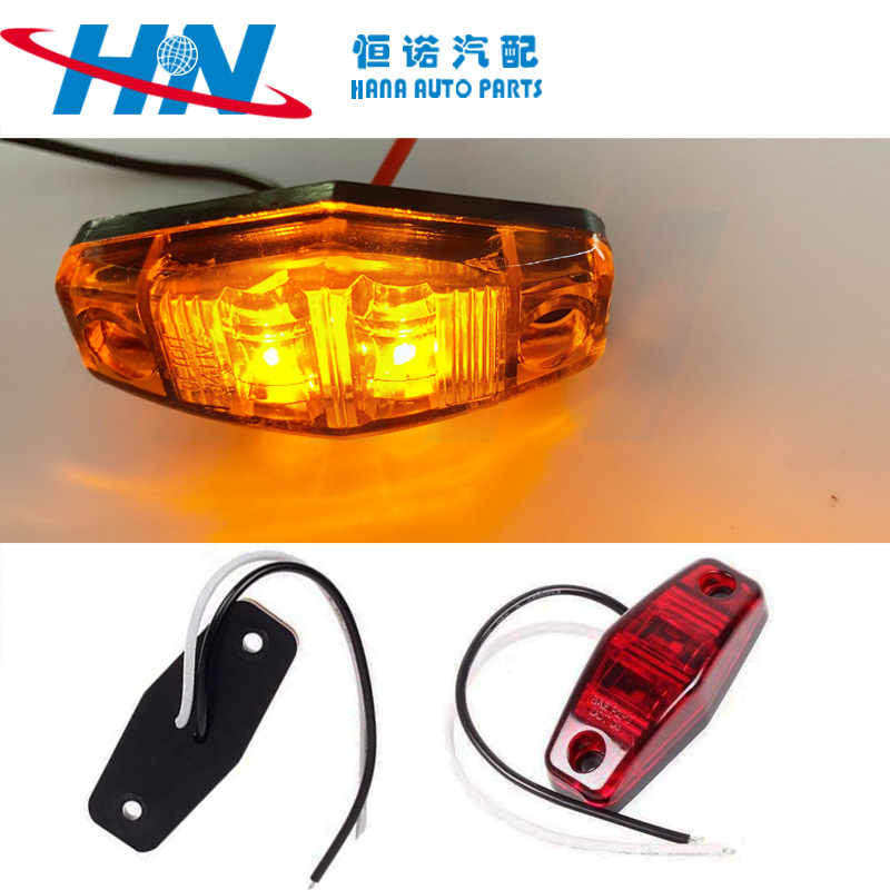FUENTE fabricante 2LED pescador luz lateral camión de luz LED señal de giro LED luz trasera del coche del remolque